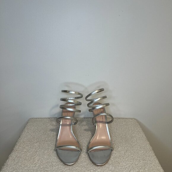 Avec Les Filles | Joia Heeled Sandal | Silver - Picture 5 of 7